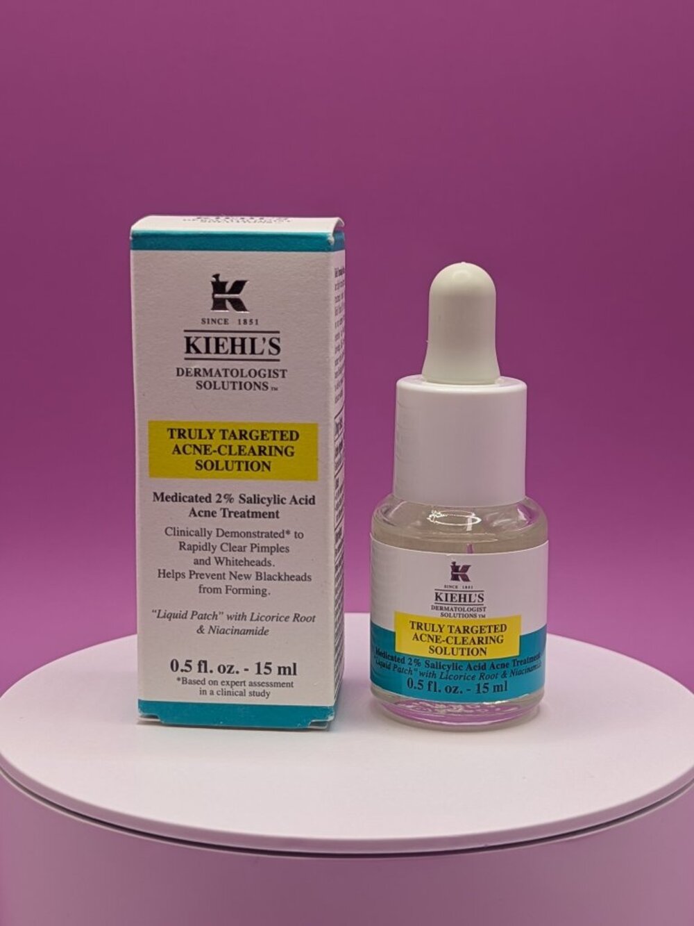 Kiehls Truly Targeted Acne Clearing Solution Liquid Pimple Patch Gently Used VGC